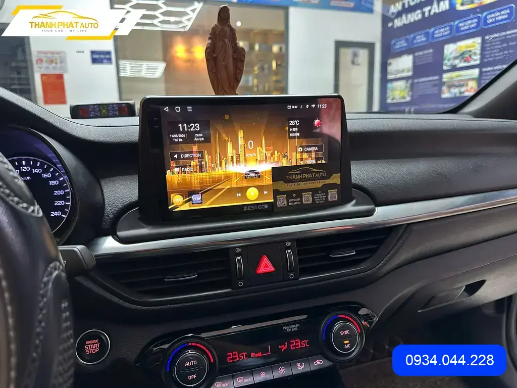 Anh Tùng lắp màn hình Z100 cho Cerato 2020 Quận 12 để nâng cấp giải trí ảnh thực tế 3