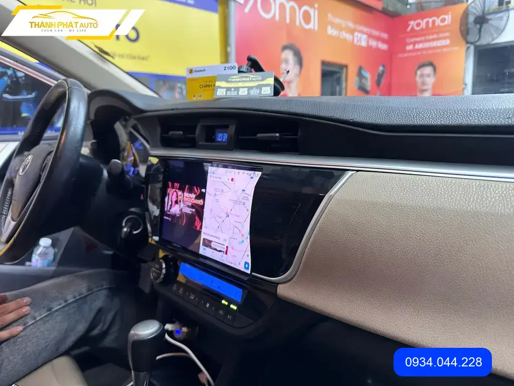 Anh Tấn nâng cấp màn hình Z100 cho Toyota Altis 2016 ở Quận 12 ảnh thực tế 5