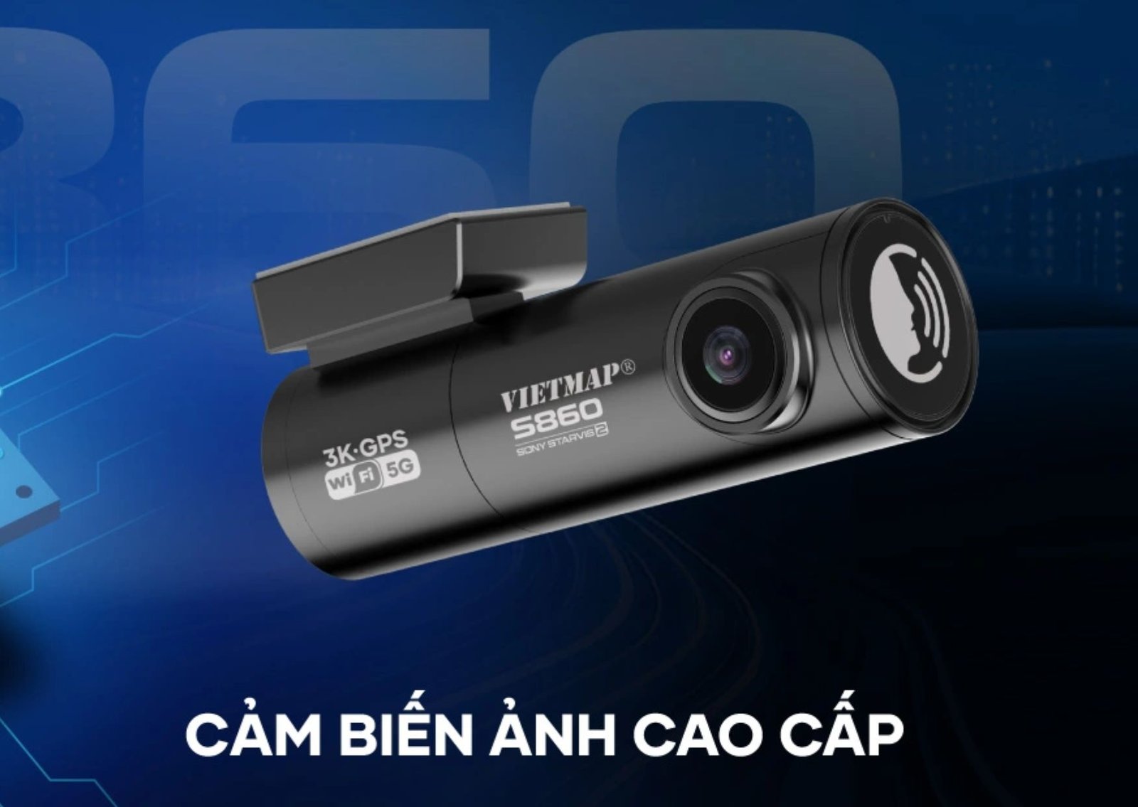 Camera Hành Trình Vietmap S860 3K Trước Sau, Sony Starvis 2