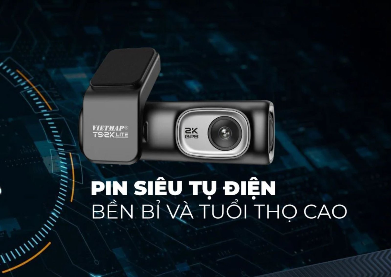 Camera Hành Trình VIETMAP TS-2K Lite Trước Sau 2K Cho Ô Tô